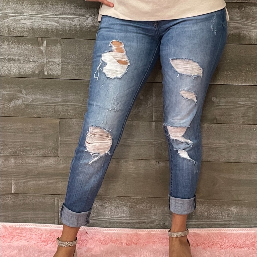 Last 1! Kancan mid rise ankle skinny jeans KC7103M size 5/26 - Picture 4 of 16